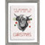 Festive Yak Framed Wall Art
