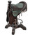 Canyon Ranch Tooled Leather Saddle Barstool - Turquoise
