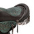 Canyon Ranch Tooled Leather Saddle Barstool - Turquoise