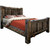 Lima Live Edge Bed with Jacobean Stain