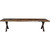 Lima Live Edge Bench with Forged Iron Legs