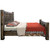 Lima Live Edge Bed with Jacobean Stain - Full