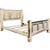 Lima Sawn Bed with Iron & Clear Lacquer - Cal King