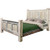Lima Sawn Bed with Iron & Clear Lacquer - Cal King