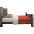 Lima Sawn Bed with Iron & Jacobean Stain - Twin