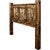 Lima Sawn Headboard with Iron & Provincial Stain - King