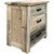 Lima Sawn 3 Drawer Chest with Iron - Clear Lacquer