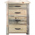 Lima Sawn 4 Drawer Chest with Iron - Clear Lacquer