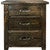 Lima Sawn 3 Drawer Chest with Iron - Jacobean Stain