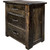 Lima Sawn 3 Drawer Chest with Iron - Jacobean Stain