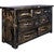 Lima Live Edge 7 Drawer Dresser - Jacobean Stain