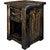 Lima Live Edge 25 Inch Nightstand with Iron - Jacobean Stain