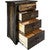 Lima Sawn 4 Drawer Chest with Iron - Jacobean Stain