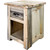 Lima Live Edge 30 Inch Nightstand with Iron - Clear Lacquer