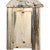Lima Live Edge 30 Inch Nightstand with Iron - Clear Lacquer