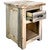 Lima Live Edge 30 Inch Nightstand with Iron - Clear Lacquer