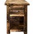 Lima Live Edge 30 Inch Nightstand with Iron - Provincial Stain