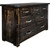 Lima Sawn 7 Drawer Dresser with Iron & Jacobean Stain