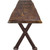 Lima Live Edge 45 Inch Bench with Forged Iron Legs