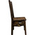 Lima Live Edge 18 Inch Dining Side Chair - Jacobean Stain