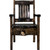 Lima Live Edge 32 Inch Dining Side Chair - Jacobean Stain