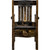 Lima Live Edge 32 Inch Dining Side Chair - Jacobean Stain