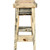 Lima 30 Inch Saddle Barstool - Clear Lacquer