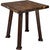 Lima Live Edge End Table with Provincial Stain - Copper Creek Legs