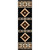 Hacienda Black Rug - 2 x 7