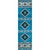 Hacienda Turquoise Rug - 2 x 7