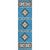 Hacienda Sky Blue Rug - 2 x 7