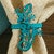 Southwest Canyon Turquoise Gecko Napkin Ring - Set of 4 - OVERSTOCK