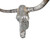 Authentic Longhorn Skull with Platinum Glass