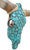 Authentic Longhorn Skull with Turquoise Stone - Brown Grout