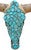 Authentic Longhorn Skull with Turquoise Stone - Brown Grout