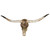 Authentic Longhorn Skull with Rose Gold Ombre Glass