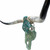 Authentic Longhorn Skull with Caribbean Ombre Glass