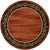 Pine Grove Rust Rug - 8 Ft. Round