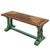 Turquoise Creek Tooled Leather Bench
