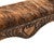 Western Scroll Carved Cowhide Bench