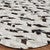 Cowhide Mosaic Chevron Rug - White/Black - 7 x 10