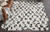 Cowhide Mosaic Chevron Rug - White/Black - 8 x 12