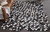 Cowhide Mosaic Rug - Black - 6 x 9