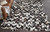 Cowhide Chevron Mosaic Rug - Black - 7 x 10