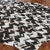 Cowhide Chevron Mosaic Rug - Black - 9 x 13