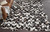 Cowhide Chevron Mosaic Rug - Black - 5 x 9