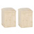 Savannah Ceramic Salt & Pepper Shakers - Cream