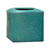 Savannah Ceramic Tissue Cover - Turquoise