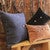 Silver Stud Western Lumbar Pillow - Gray