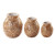 Rustic Leather Vases - Set of 3